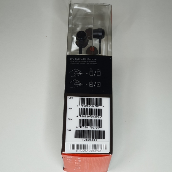 JBL T280A Pure Bass Stereo In-Ear Headphone - Picture 7 of 7